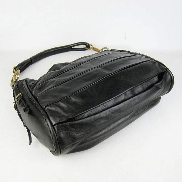 Christian Dior 1883 Lambskin Shoulder Bag-Black